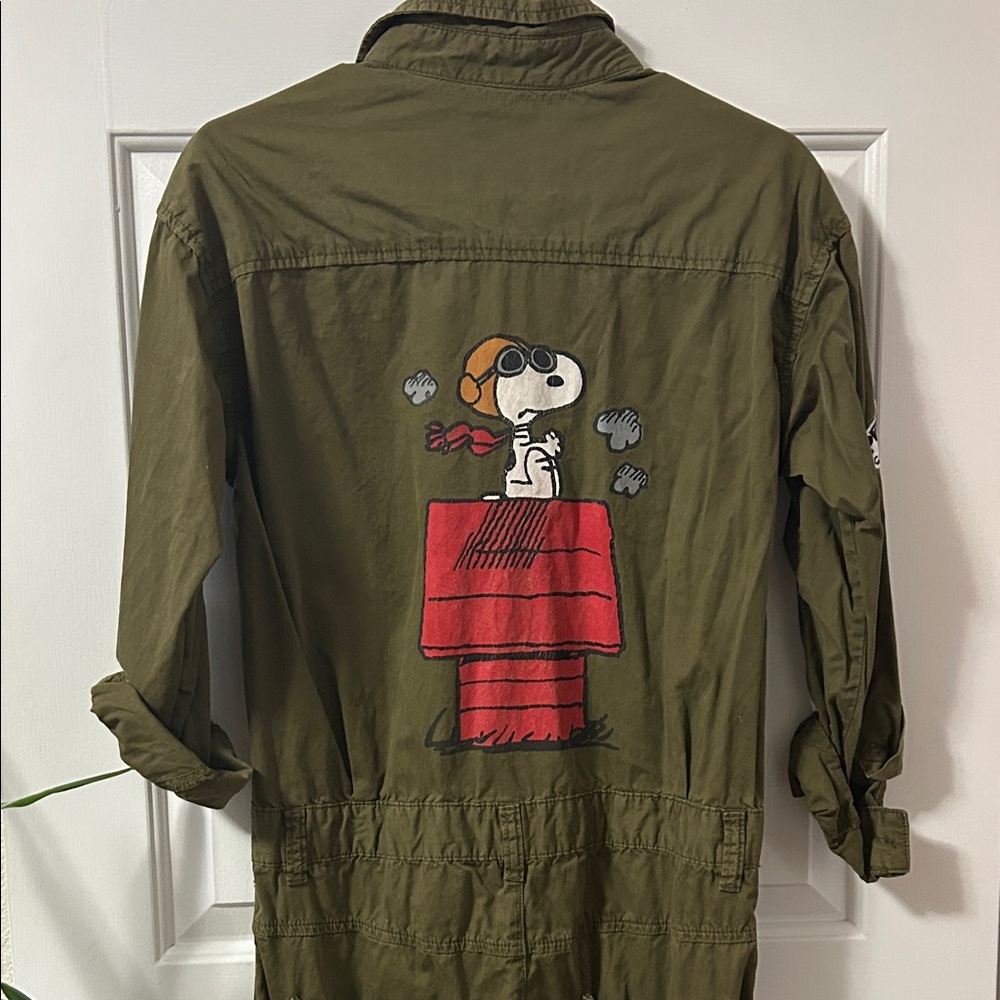 Zara Green Jumpsuit with Cartoon Accents - Picture 5 of 10
